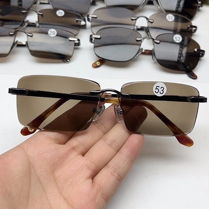 无框中茶色商务，53