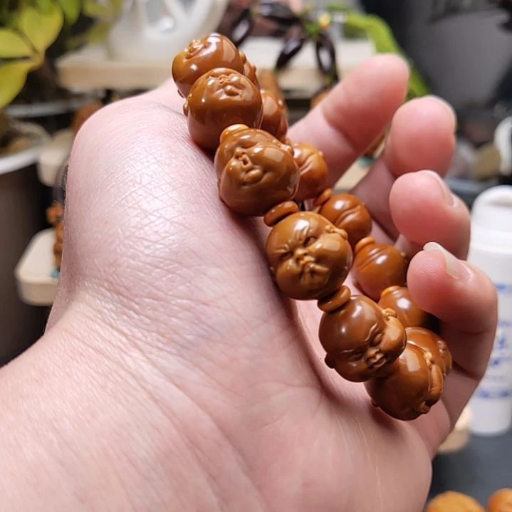 橄榄核手串/手链1.5   胖子百态  13颗