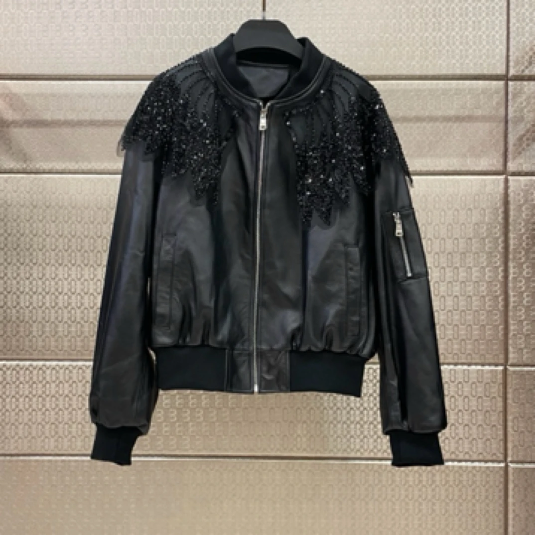 25197真皮绵羊皮外套