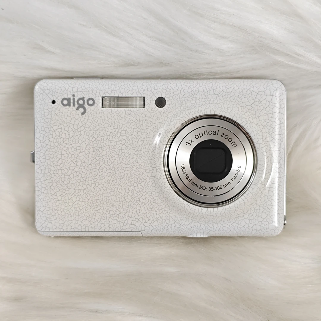 准新品 aigo/爱国者 f210 哥窑冰裂纹限定 出片清晰粉白皮 配件全