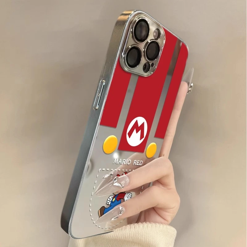 超级马里奥适用iPhone16promax苹果15防摔手机壳14卡通13创意全包