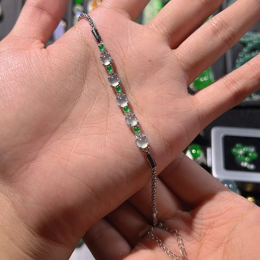 翡翠未镶嵌手链手链