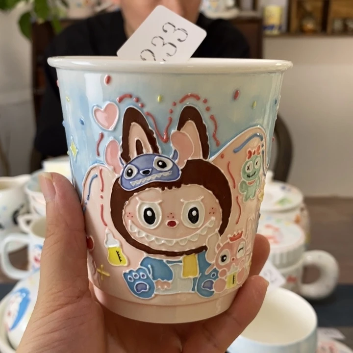 瓷片景德镇釉下彩手绘