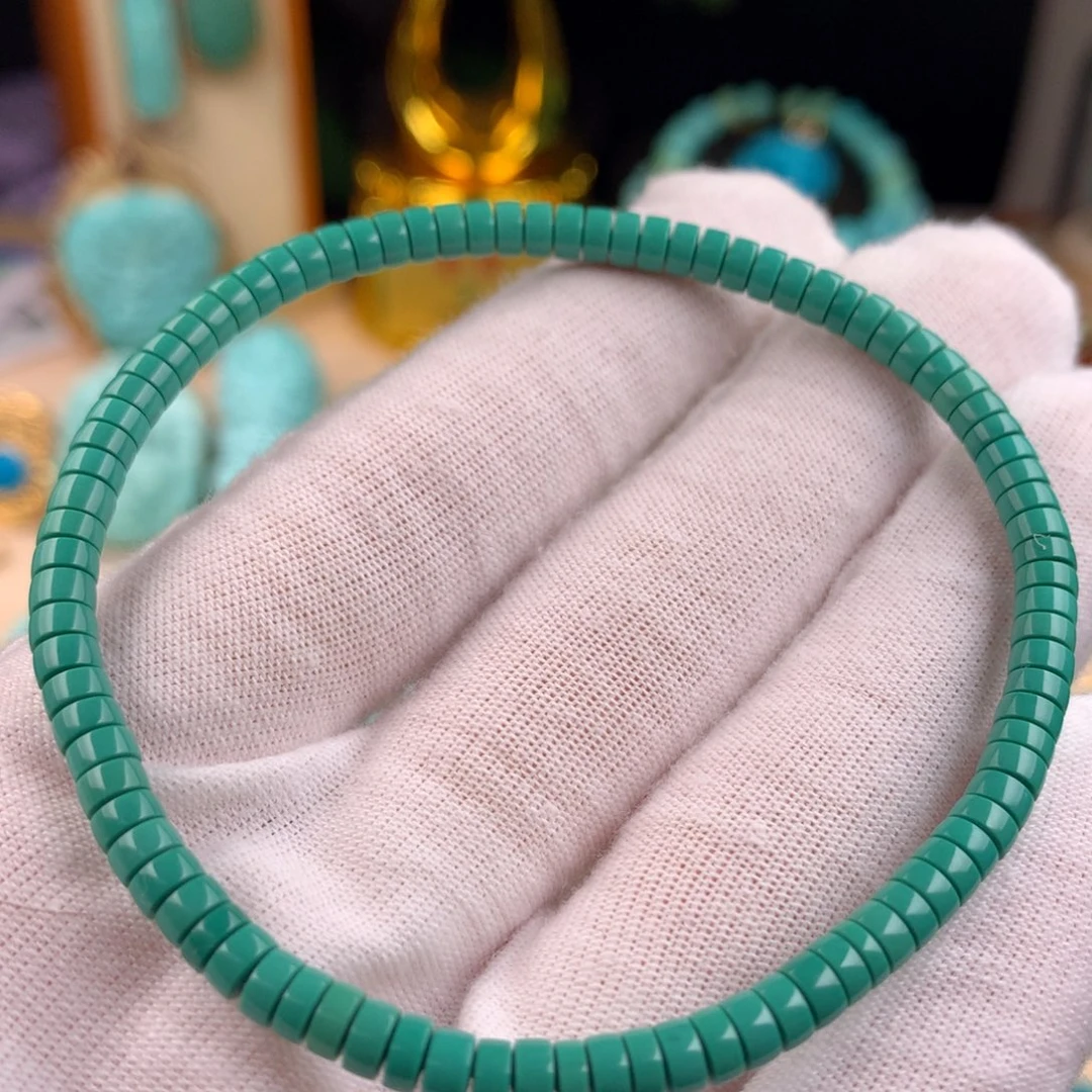 绿松石未镶嵌药片单圈卡4