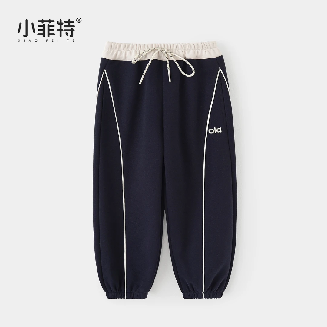 小菲特女童秋装新款卫裤中大童时尚休闲裤儿童束脚裤JMKQ53228