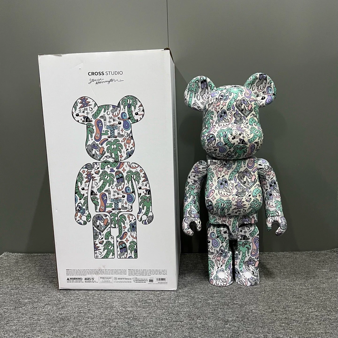 99新 maje jp BE@RBRICK 1000% 哈灵顿椰子树 潮流公仔单盒