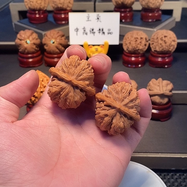文玩核桃把件兜***子大四喜