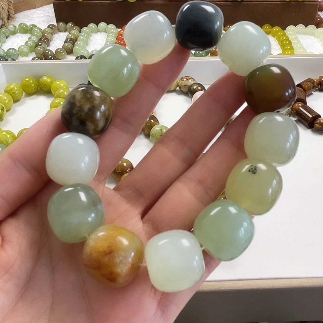 蛇纹石玉未镶嵌手串