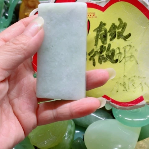 蛇纹石玉未镶嵌手把件