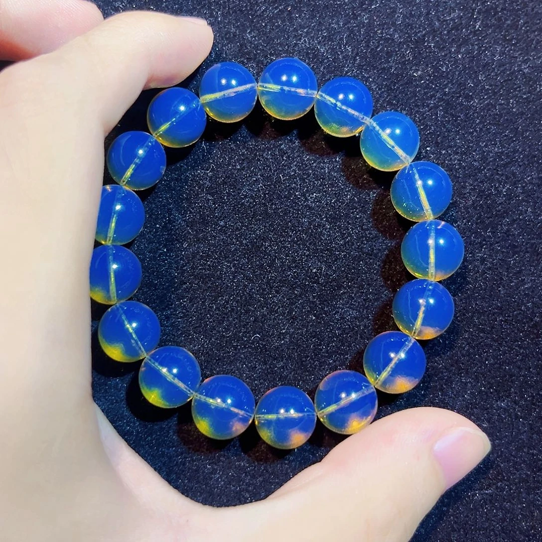 糖***子蓝珀未镶嵌珠宝奇石11mm