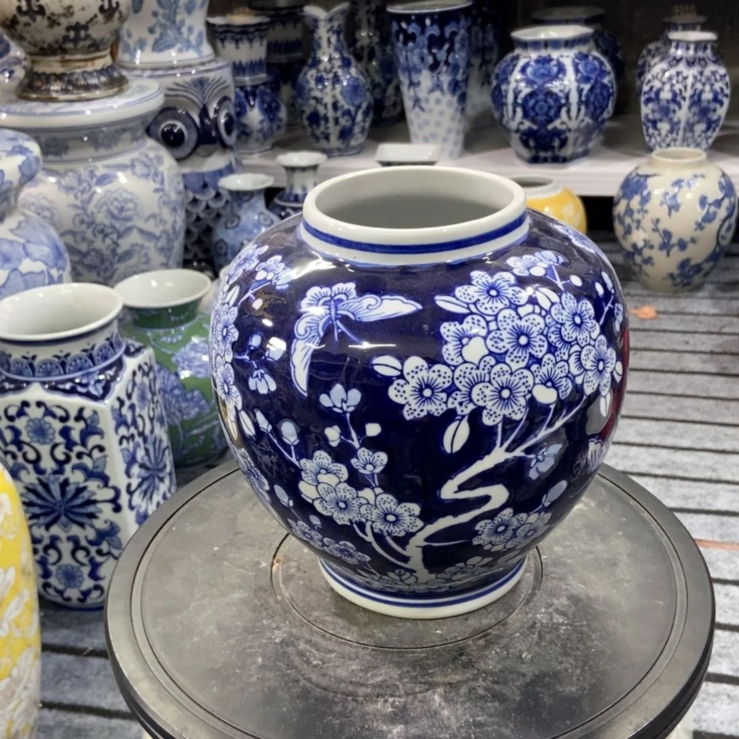 摆件微瑕手绘釉下彩