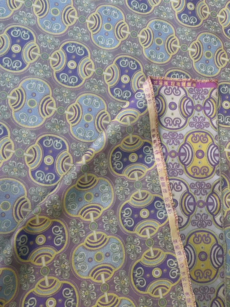 张和才古蜀锦140门幅满分桑蚕丝