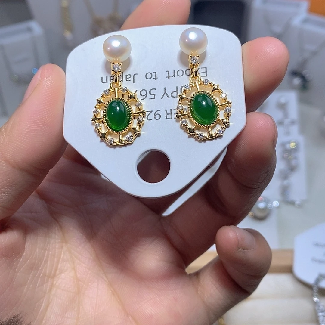 淡水珍珠耳饰未镶嵌