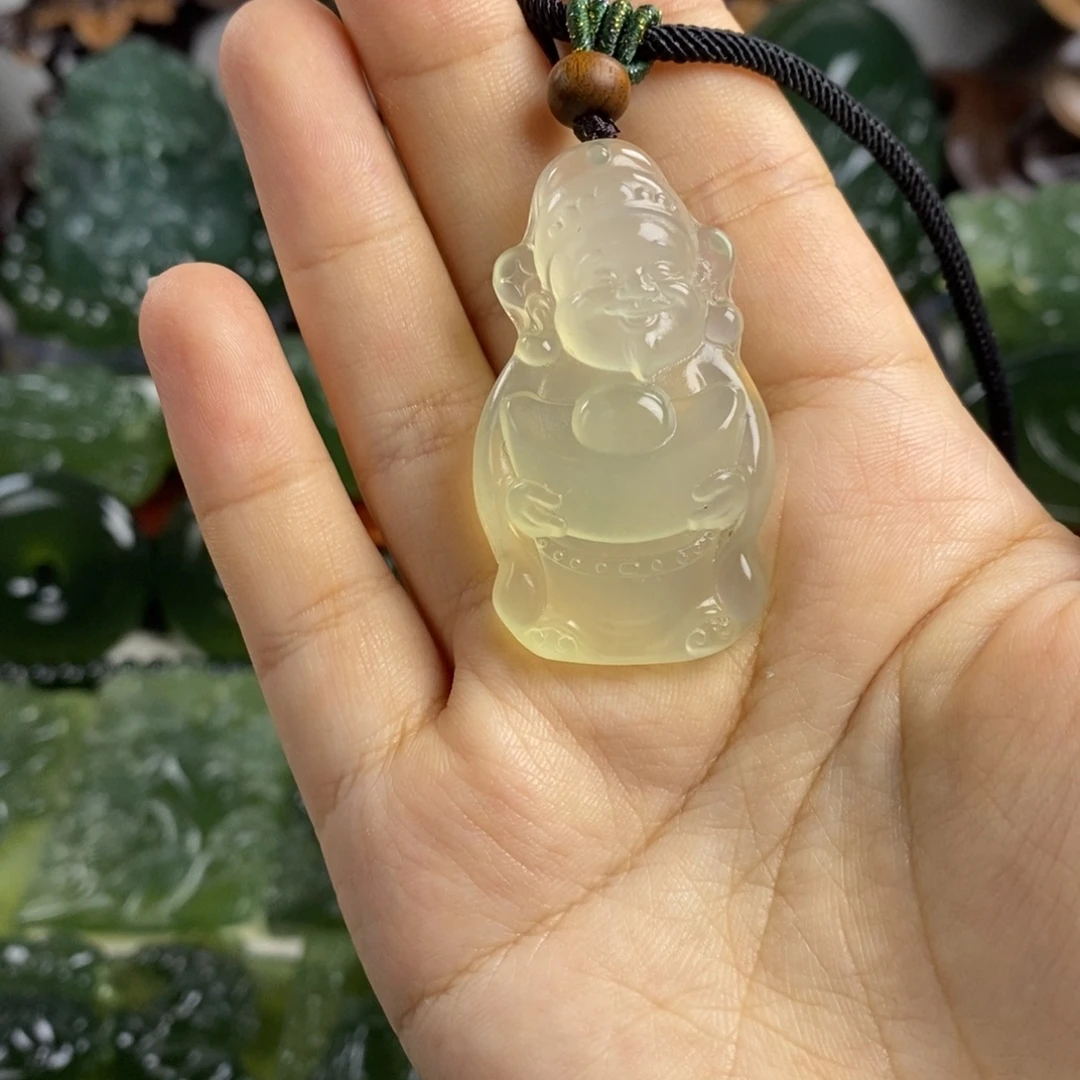 岫玉未镶嵌挂件挂件