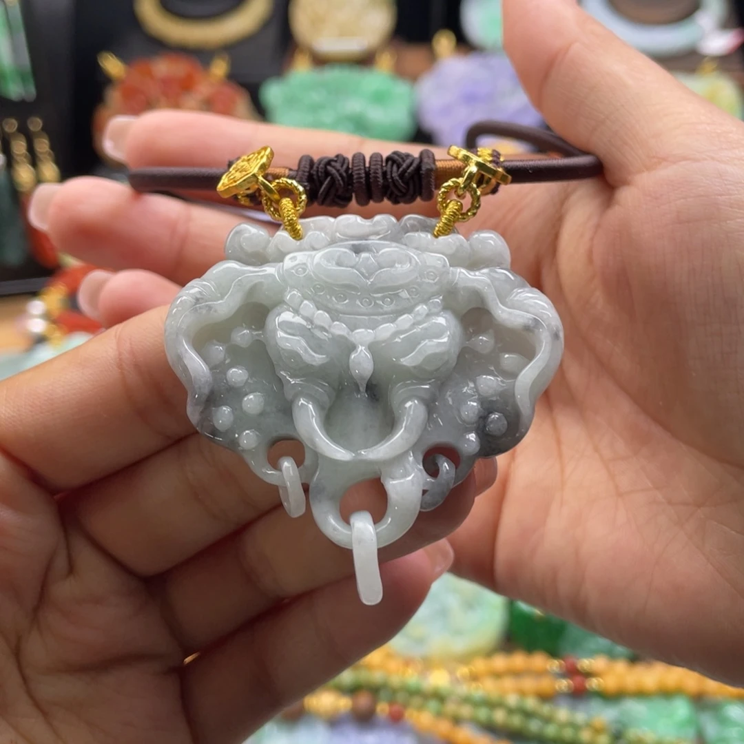 翡翠未镶嵌颈饰代编织