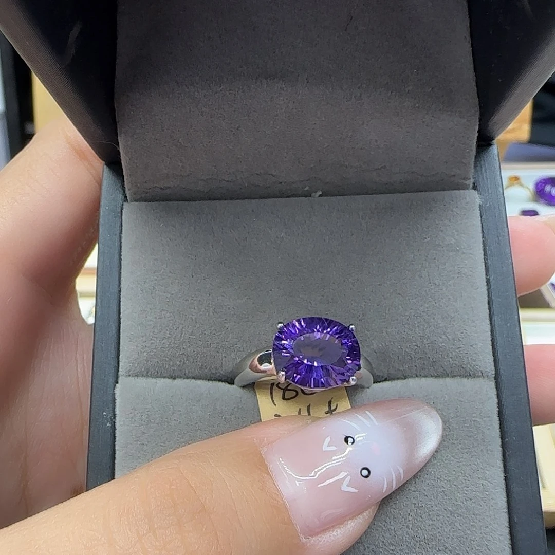 服***贝银S925镶嵌水晶珠宝半成品闭口公工费