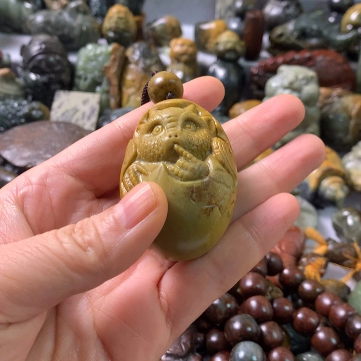 未镶嵌岫岩河磨玉（透闪石质玉）笔搁