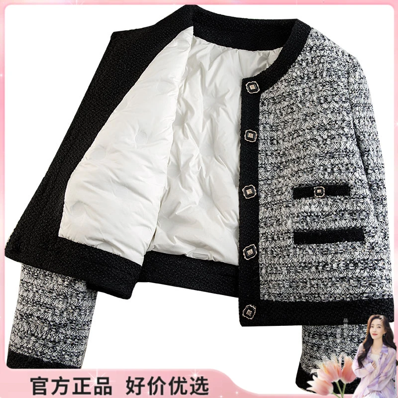 【品牌奥莱】丝柏舍2025春新款90绒羽绒外套S43B4748Y