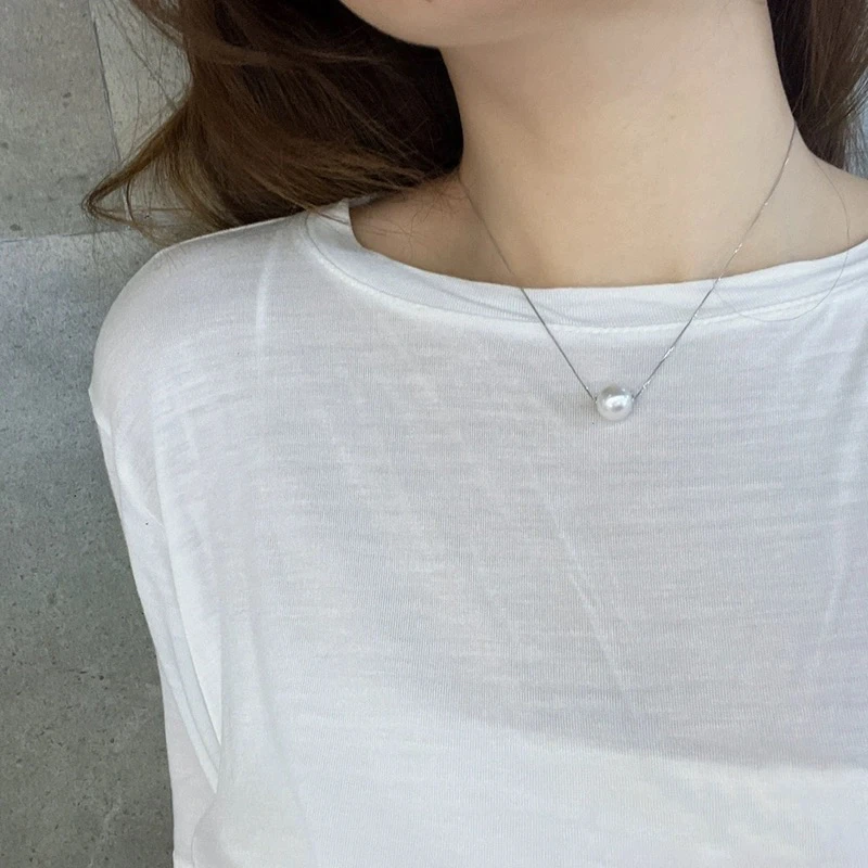 珠珠漫【路路通】天然淡水珍珠项链加S925银链路路通珍珠时尚经典