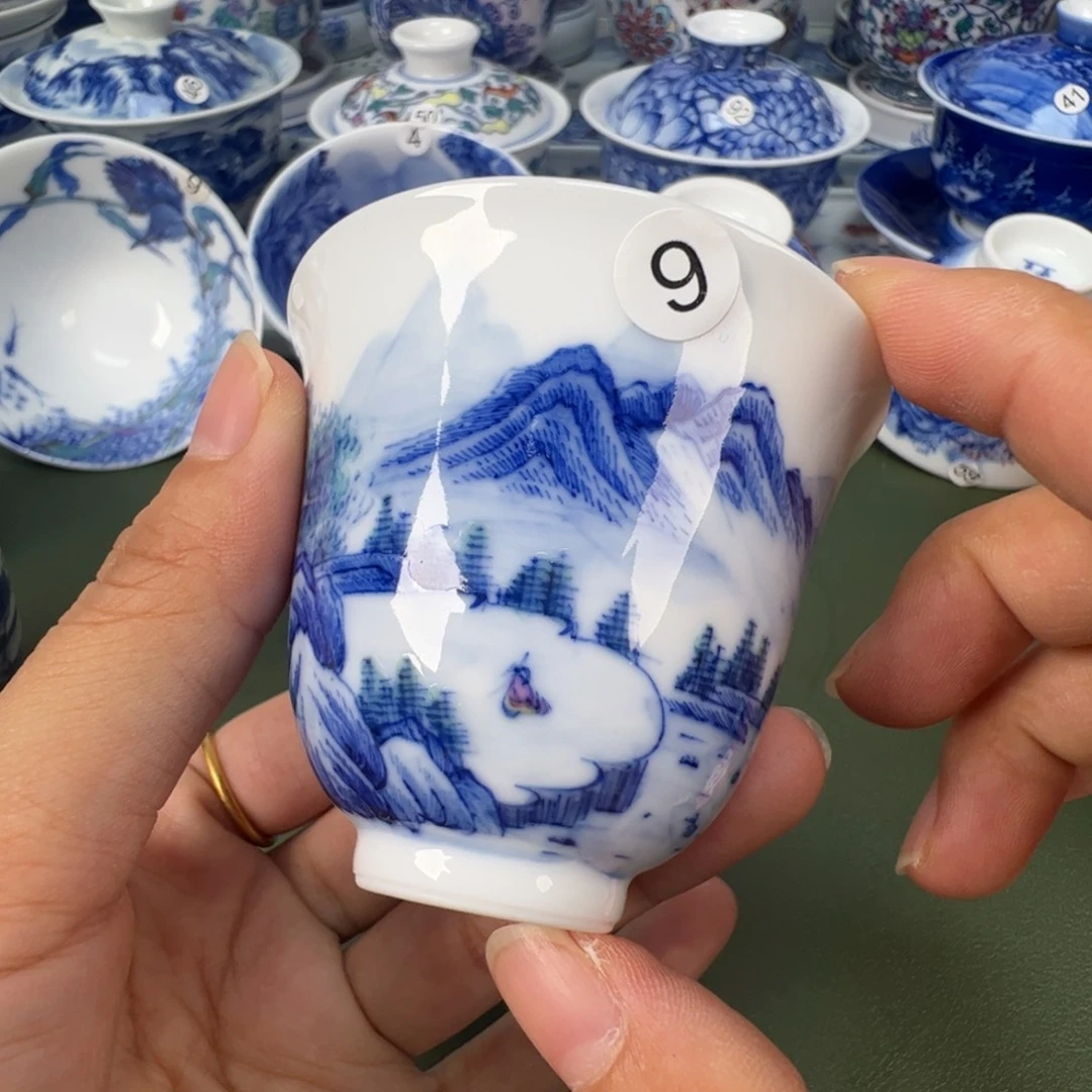 景德镇纯手工纯手绘茶具木木9