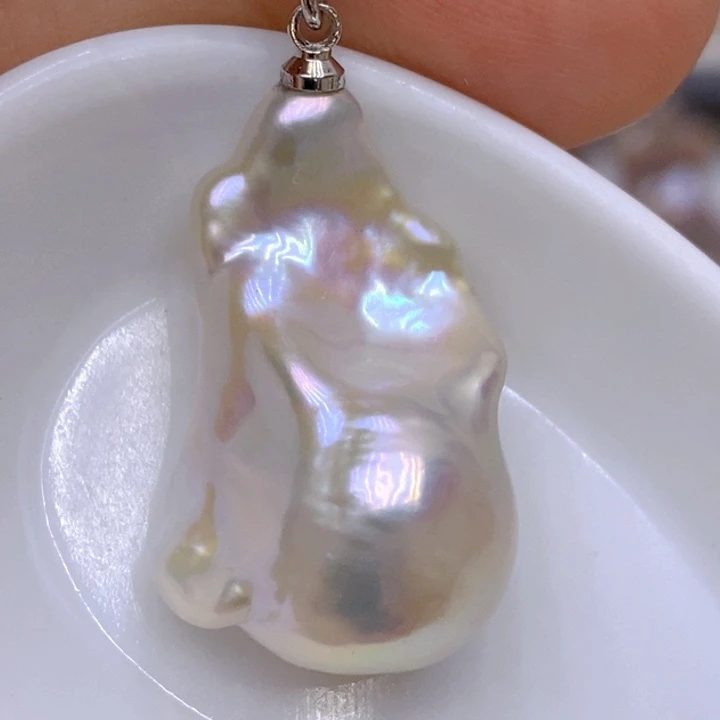 未镶嵌淡水珍珠吊坠(赠链)