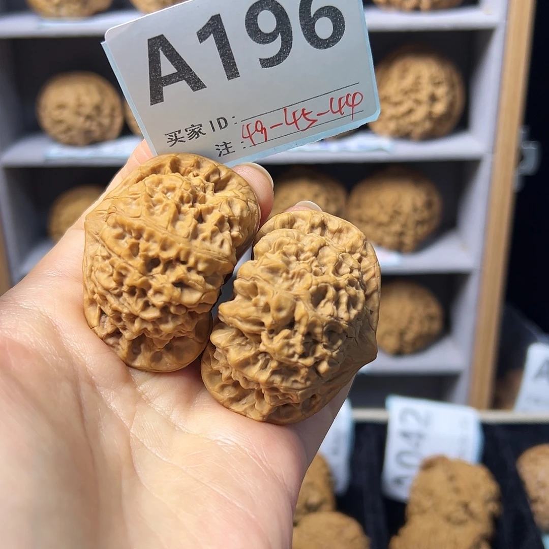 把件文玩核桃49全品麒麟纹大官帽