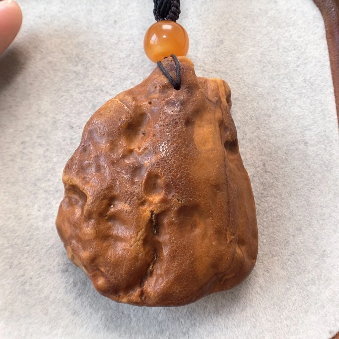 蜜蜡未镶嵌项链吊坠