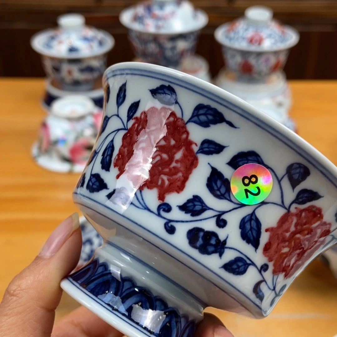 手绘现代茶具非古董