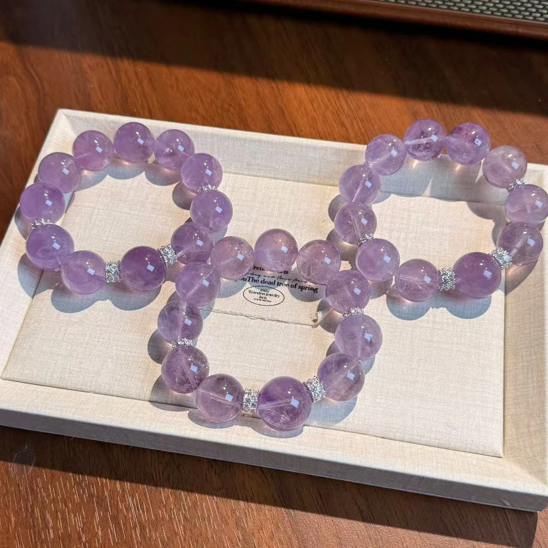 薰衣草紫水晶手串手链 颜色微差多样性发其一ZF189