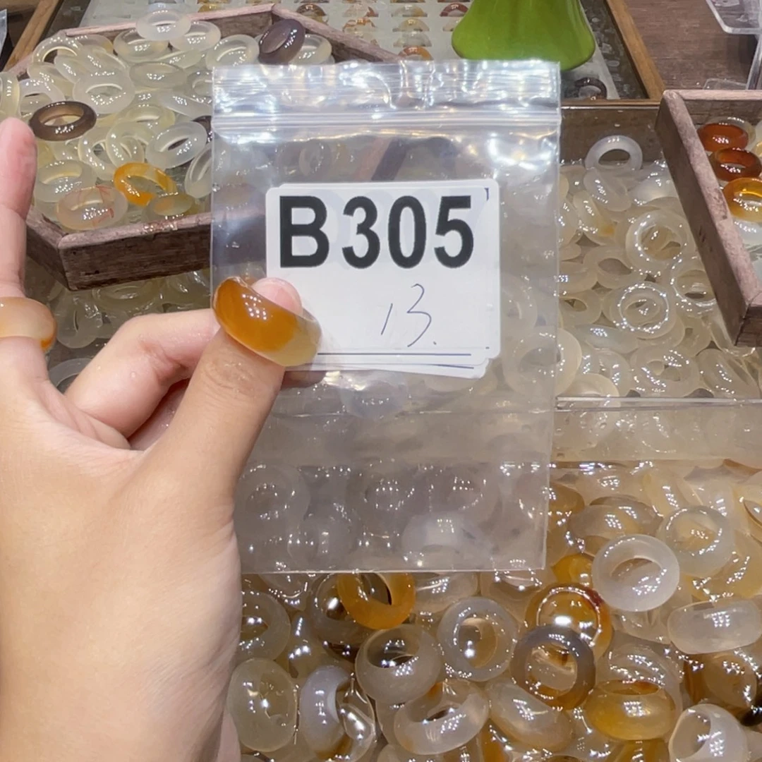 玛瑙/玉髓未镶嵌戒指305