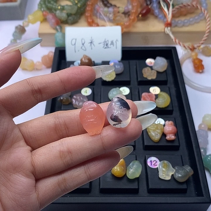 玛瑙/玉髓车挂未镶嵌真****啊