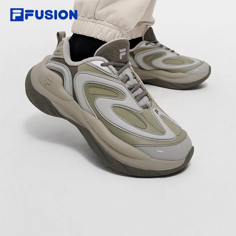 FILA FUSION加绒陨石鞋潮牌鞋运动鞋男女老爹鞋T12W441121F