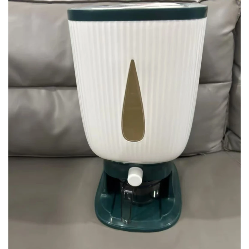 按压式水滴款储米桶 厨房五谷杂粮防潮防虫桶 多功能创意米桶SS