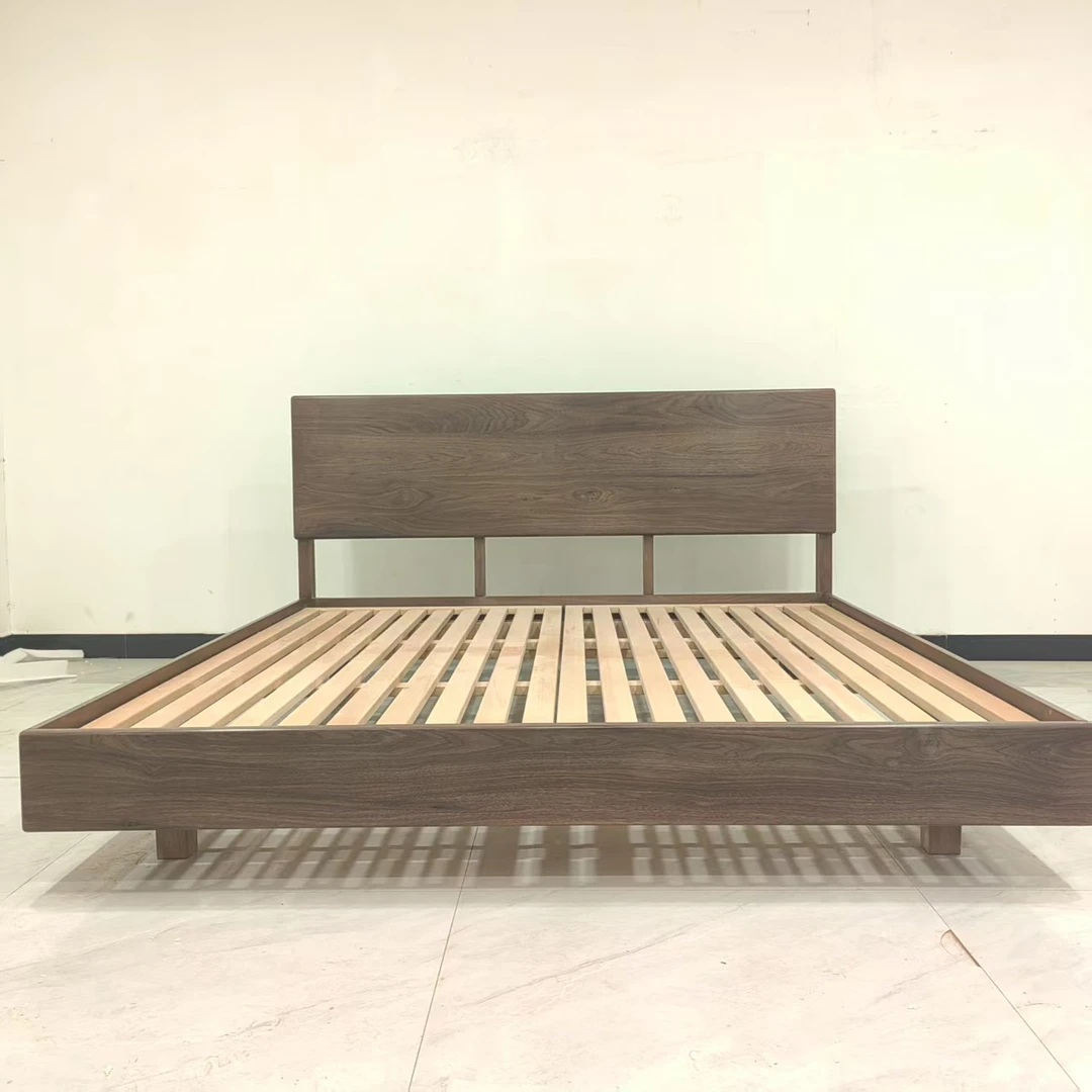 A03黑胡桃悬浮架子床150*200匠心