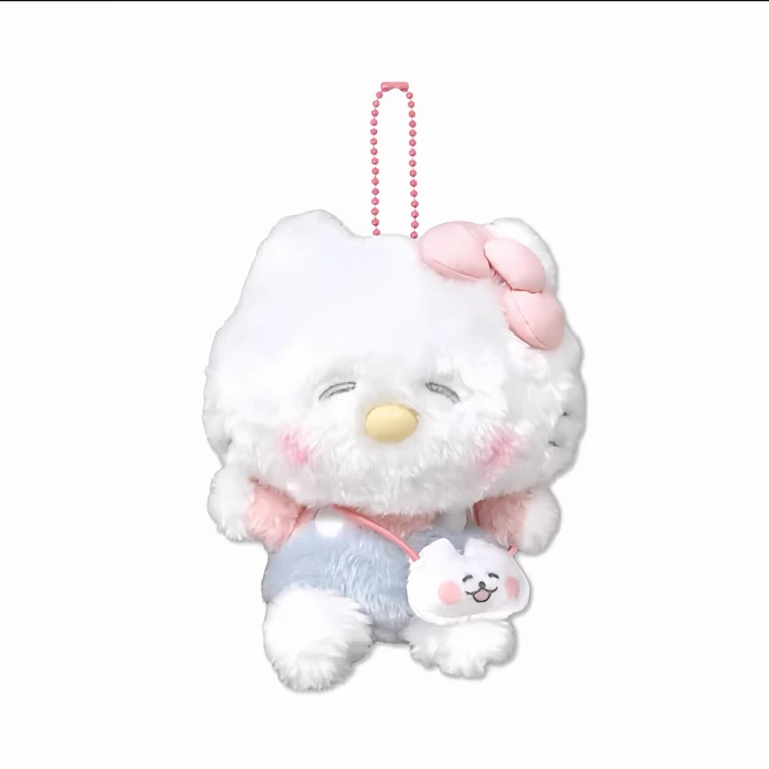 日本三丽鸥插画师联名囧囧Kitty毛绒挂件包挂件