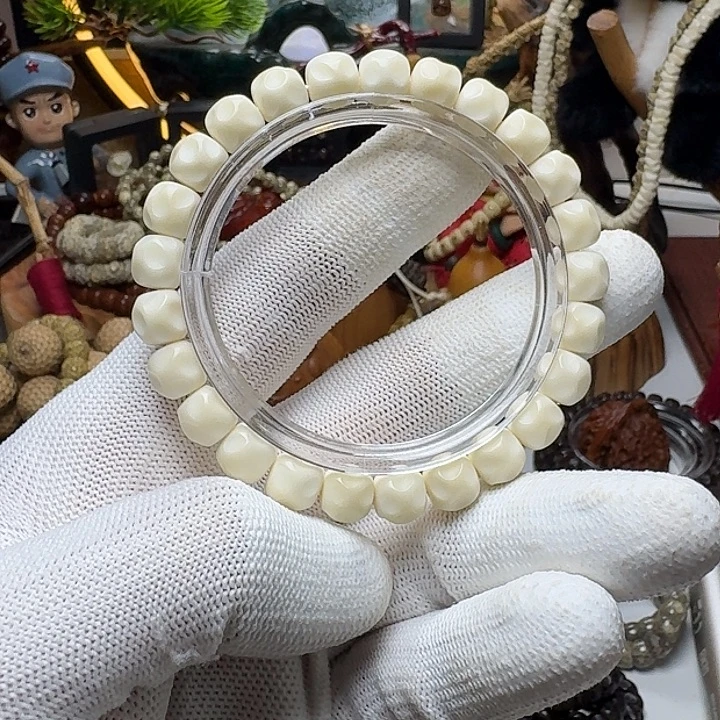 手串星月菩提8号车尺寸9.8白玉菩提无相单圈