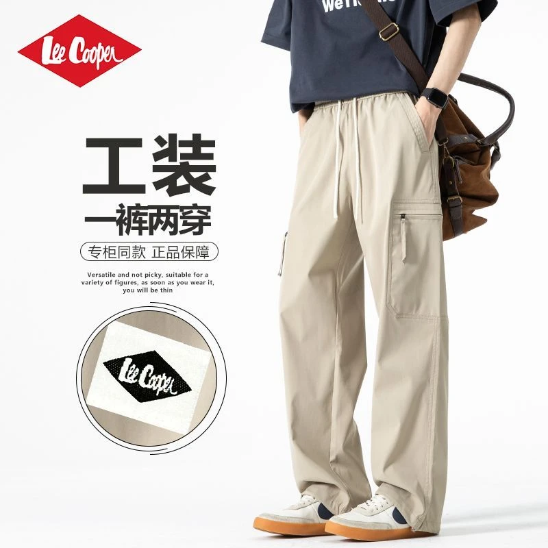LEE COOPER美式工装裤男款夏季新款潮牌宽松百搭阔腿直筒休闲裤子