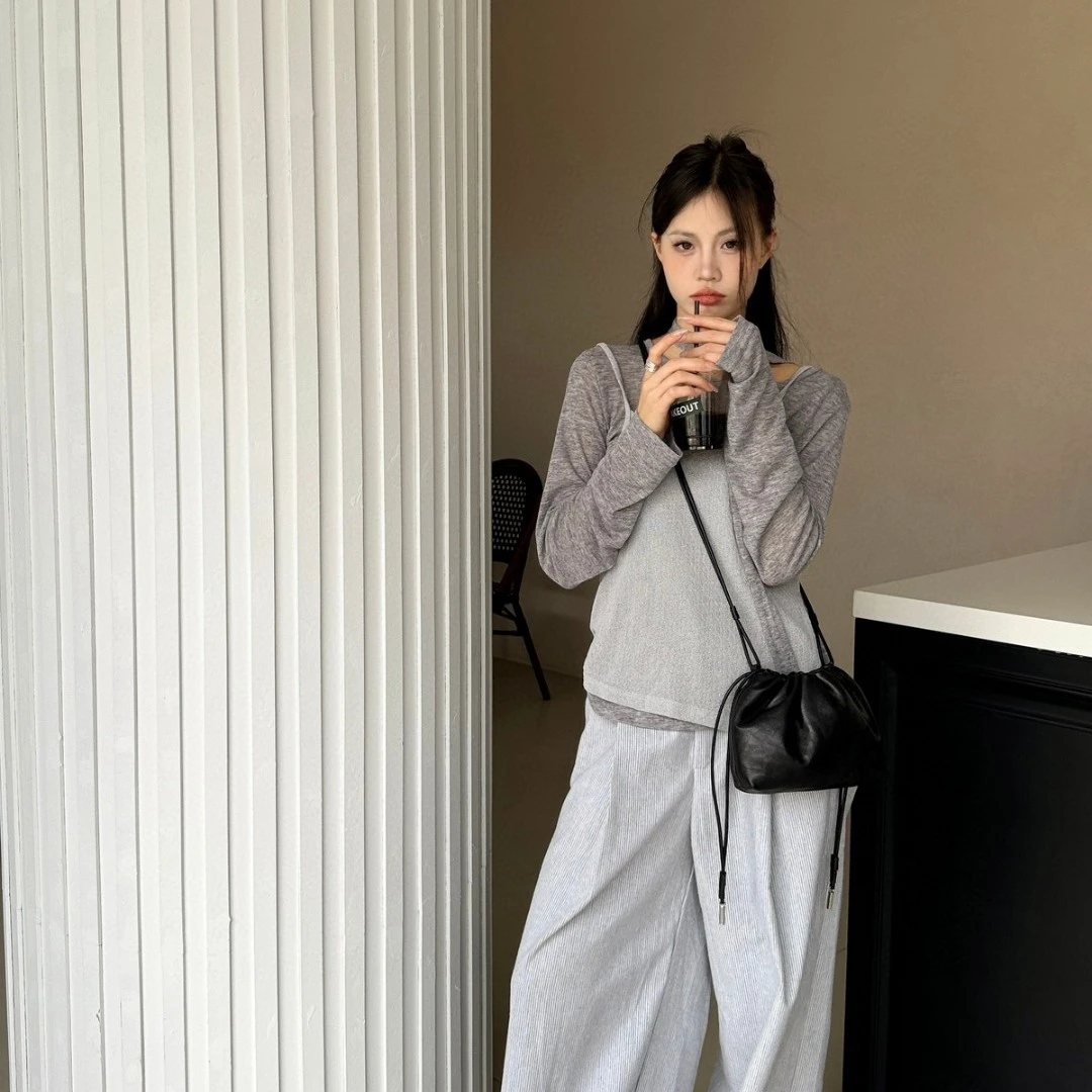 小众真皮柔软包时尚简约女士斜挎云朵包单肩斜挎进口小羊皮女包