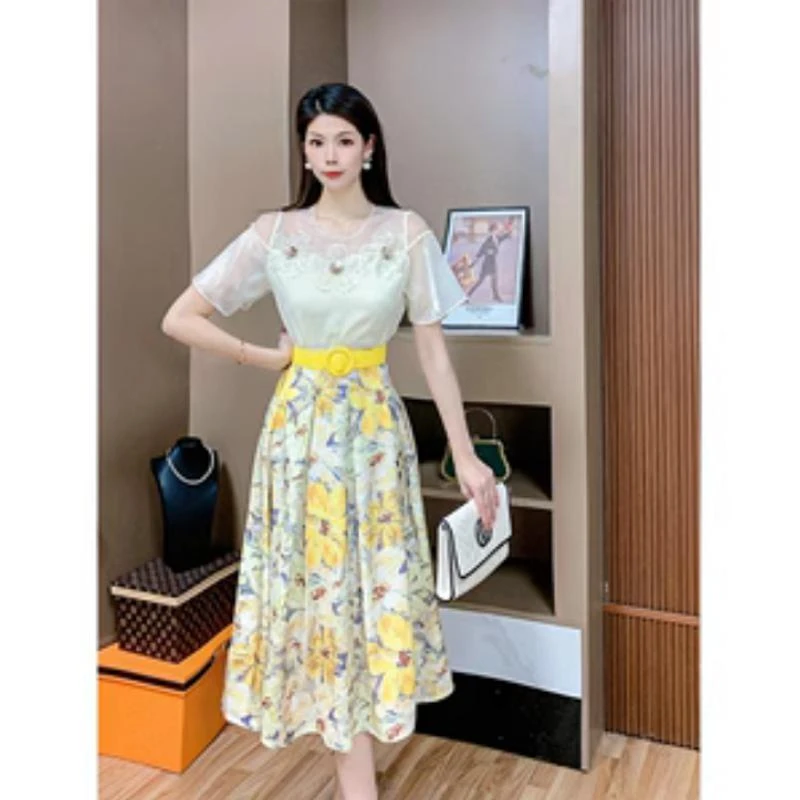 芙娜妮新款百搭夏天衣服一整套时尚气质女装名媛套装女F2321690