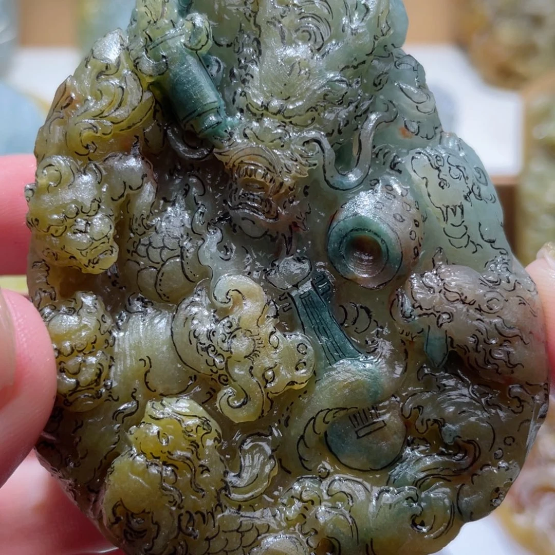 未镶嵌定制翡翠毛货