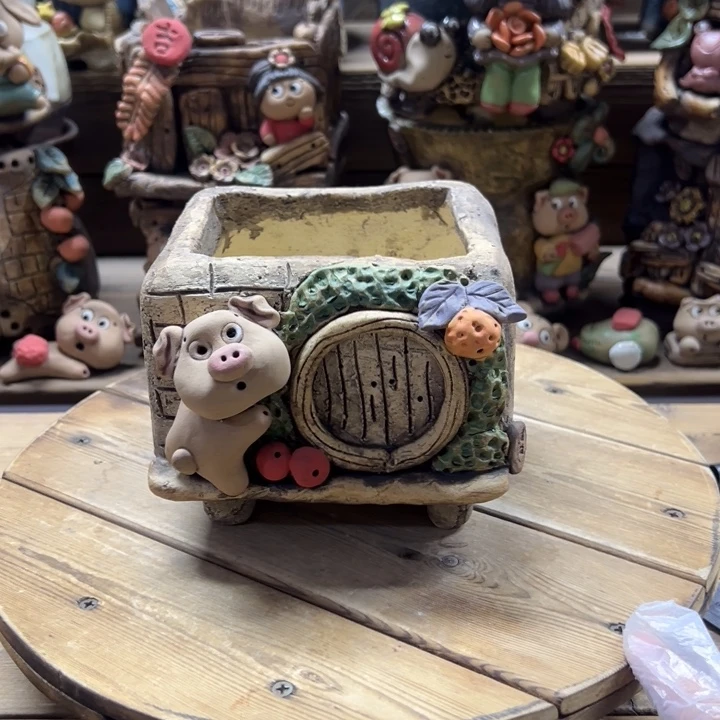 嘻哈多肉花盆百搭