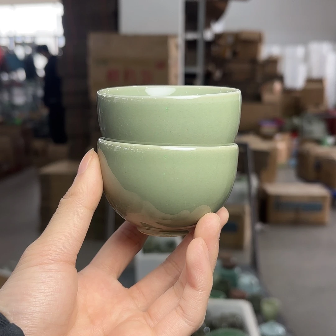 龙泉云间青瓷小米茶器