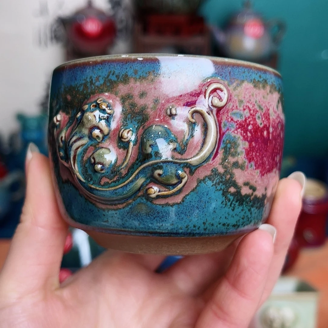 盘钧瓷艺术作品壶