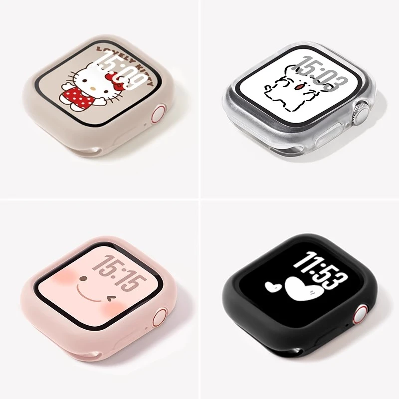 适用iwatchs10/9苹果手表保护套se8壳s7硅胶框s10s9s8手表壳
