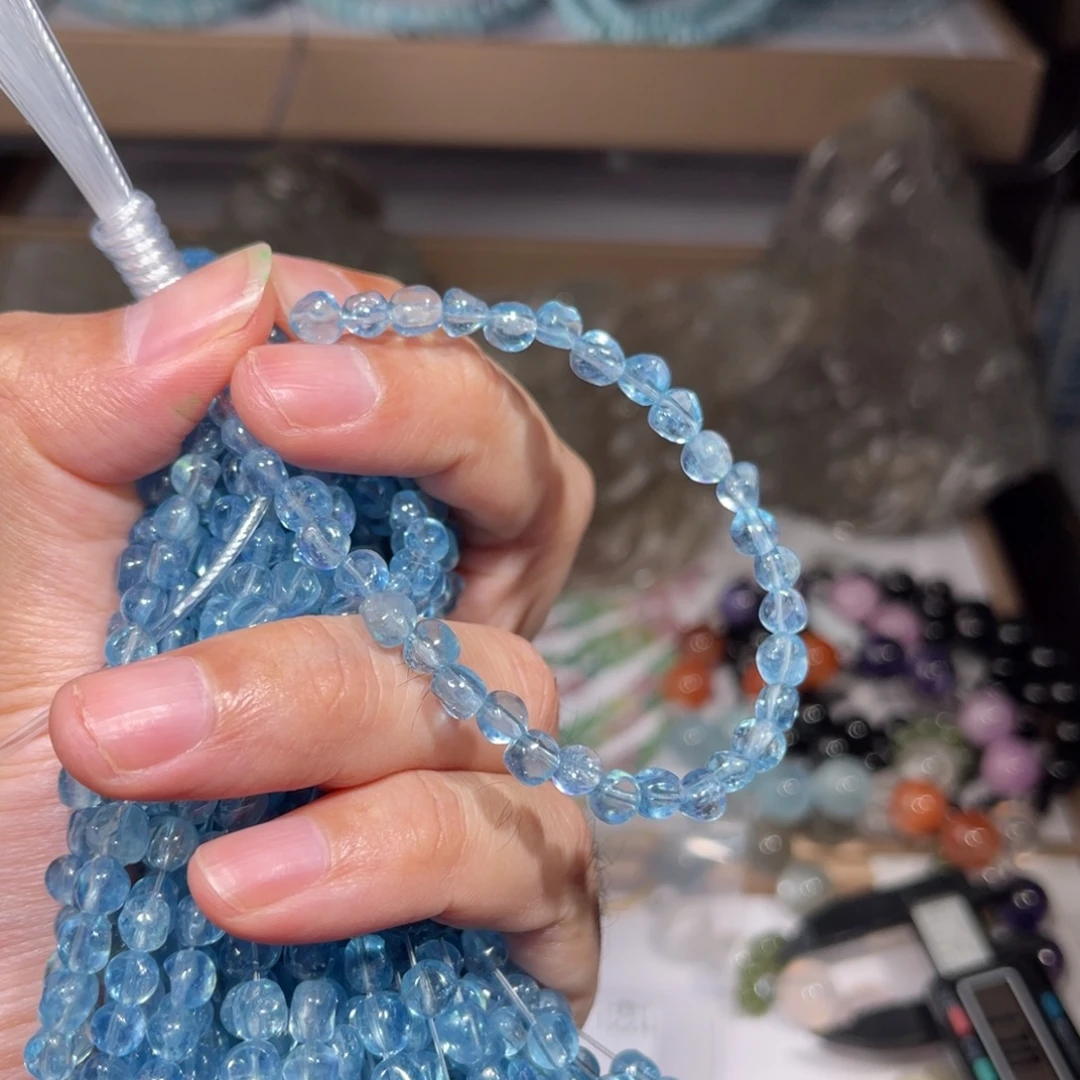 手链海蓝宝石未镶嵌海蓝宝008