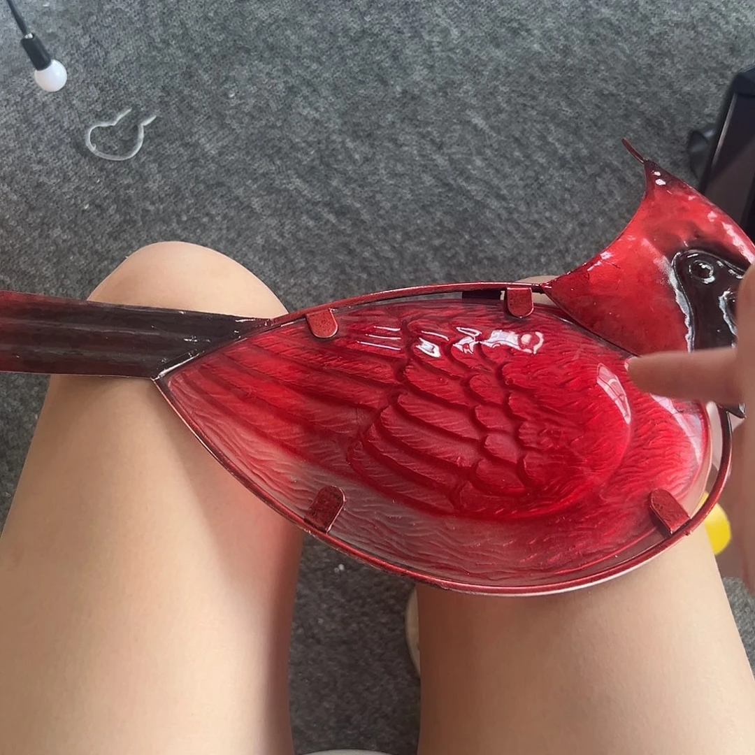 合成树脂红色小鸟彩波挂件