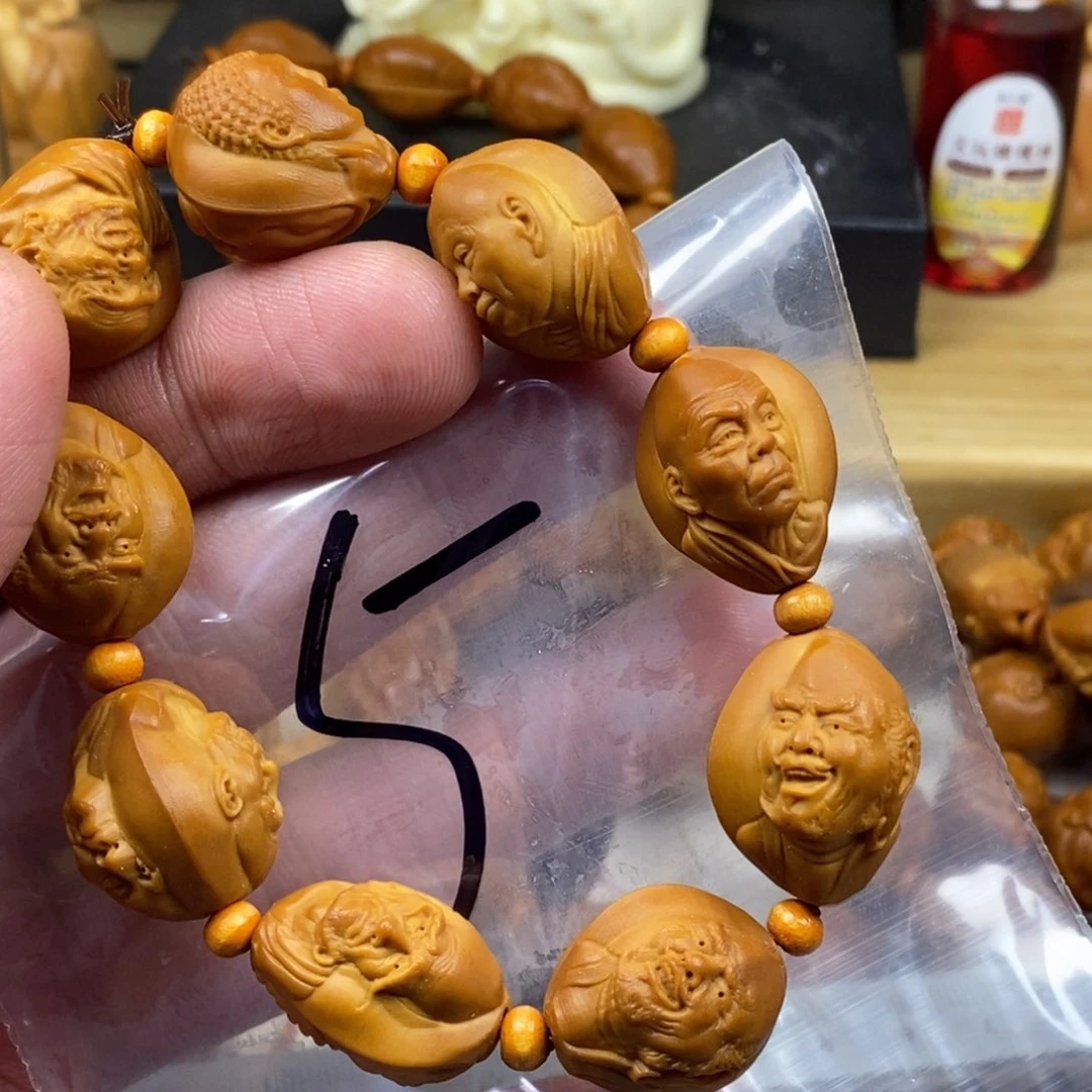 橄榄核手串/手链橄榄核雕刻工艺手串7