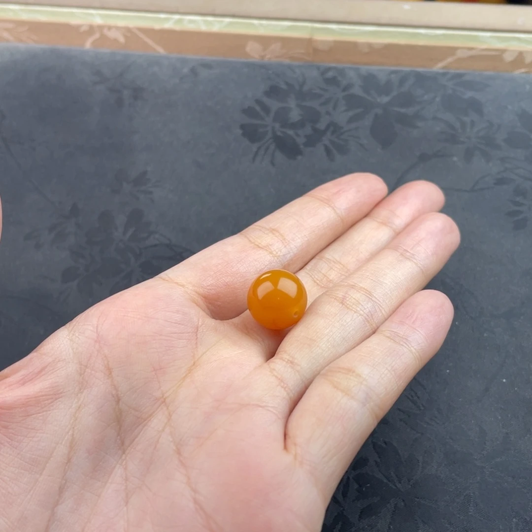 @***❀石英质玉（缅黄）未镶嵌手串