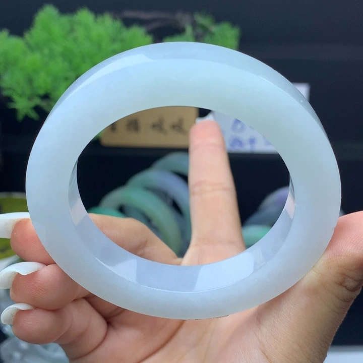 定制翡翠未镶嵌翡翠手镯54-59