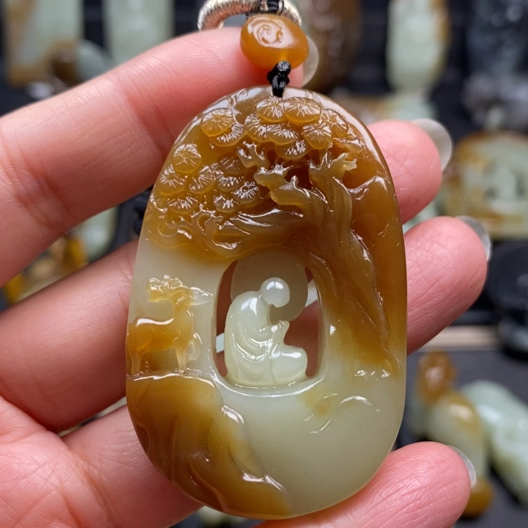 和田玉挂件未镶嵌